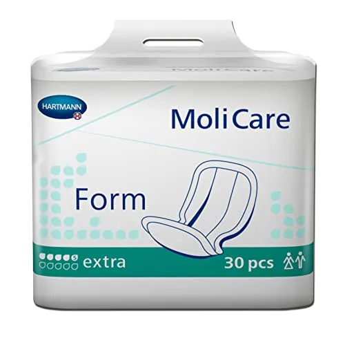 Molicare Inkontinenzvorlage Form extra - Inkontinenzvorlage MoliCare Form, ideal für maximalen Auslaufschutz dank 3-fach Saugkern und Nässeindikator. Perfekt für eine sichere und diskrete Nutzung.