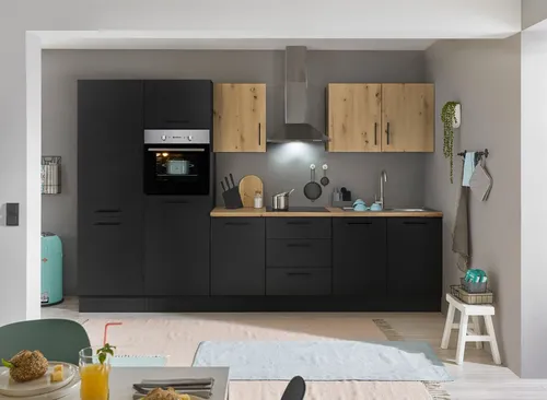 BASIC by Balculina Küchenzeile Turin, Breite 330 cm, wahlweise mit E-Geräten