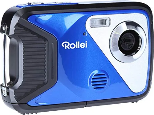 Rollei Sportsline 60 Plus - wasserdichte Digitalkamera mit 21 MP Full HD Camcorder, ideal für Kinder und perfekt für den Urlaub mit 21 Motivprogrammen und großem Display