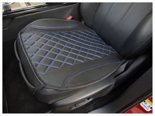 BREMER SITZBEZÜGE 1 Sitzauflage für Kia NIRO in Schwarz/Blaue Naht (OT406)