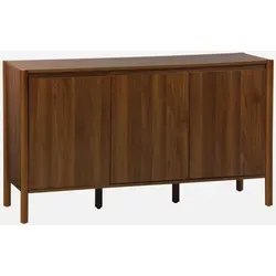 Sweeek Sideboard Holzdekor 3 Türen 140 cm – Modernes Design