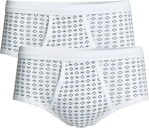 con-ta Herren-Slip 2er-Pack Feinripp weiß Größe 5