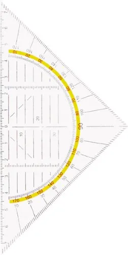 10x Geo-Dreieck Geometriedreieck biegsam