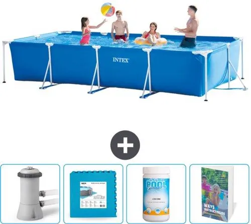Intex Rechteckiges Frame Schwimmbad 450 x 220 x 84 cm