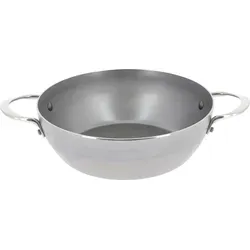 De Buyer Bratpfanne Mineral B - Ø 32 cm mit 2 Griffen - Kochtöpfe - Hochwertige Stahlpfanne für perfekte Bräunung und knusprige Ergebnisse. Ideal für Fleisch, Kartoffeln und Crêpes. Langlebig und für alle Herdarten geeignet.
