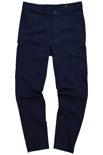 JP 1880 Herren große Größen Jersey-Hose, Chino, FLEXNAMIC®, Nachtblau 5XL - Moderne Chino mit elastischem Schlupfbund für optimalen Tragekomfort. Ideal für den smart casual Look im Business-Bereich. Perfekte Passform für große Größen.