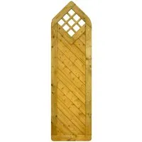 GartenLand Massivzaun Innsbruck Massiv mit Rankgitter 60x210/180 cm - Elegantes Deko-Element aus Fichte mit Kesseldruckimprägnierung für hohe Langlebigkeit. Der massive Rahmen und das dekorative Gitter sorgen für stilvolle Abgrenzungen und individuelle Gestaltungsmöglichkeiten in Ihrem Garten.