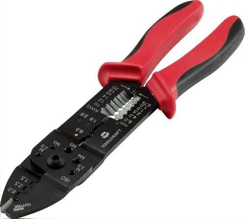 TOOLCRAFT PLC-4131 TO-6680946 Crimp- und Abisolierzange   1.5 bis 6 mm²