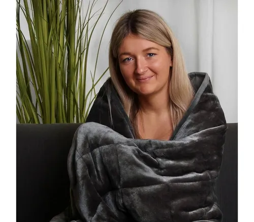 yourGEAR Cameri 6 kg Gewichtsdecke - Bettdecke mit 6 kg für optimale Tiefendruck-Stimulation, fördert besseren Schlaf und Entspannung bei Stress und Schlafstörungen. Ideal für ganzjährige Nutzung mit kühlender und wärmender Seite.