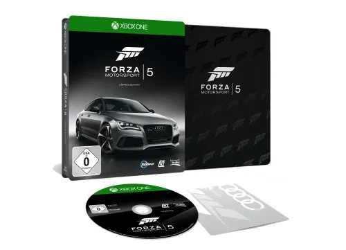 Forza Motorsport 5 - Limited Edition mit Steelbook für Xbox One - Rennsimulation mit den beliebtesten Fahrzeugen und Strecken, Limited Edition mit Steelbook und exklusiven Zusatzinhalten wie Limited Edition Car Pack und Day One Car Pack.