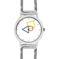 Aristo Damenuhr Bauhaus Design 2021 Silber/Weiß - Elegante Damenuhr mit Quarzwerk und Edelstahlarmband. Wasserdicht bis 5 bar, ideal für den täglichen Gebrauch. Stilvolles Design mit weißem Zifferblatt und Perlier-Punkten.