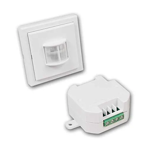 Set Funk-Bewegungsmelder IP20 Comfort mit Empfänger - Praktisches Set mit einem PIR-Bewegungsmelder und einem Empfänger für einfache Installation und zuverlässige Bewegungserkennung in Ihrem Zuhause. Ideal für die moderne Sicherheitstechnik.