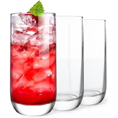 KONZEPT Gläser Set 12 teilig, 300 ml - Kristallklare Trinkgläser für jeden Anlass - Trinkgläser Set aus hochwertigem, bleifreiem Kristallglas, spülmaschinenfest und ideal für Wasser, Saft & Eisgetränke – perfekt für den täglichen Gebrauch oder besondere Anlässe.