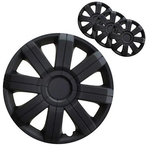 Stück Radkappen 14 Zoll Radzierblenden in Schwarz Radblenden Universal 4