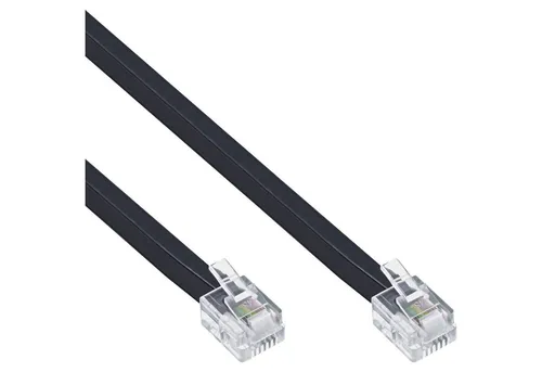 Inline InLine® Modularkabel, RJ11, Stecker / Stecker, 4adrig, 6P4C, 6m Telefonkabel
