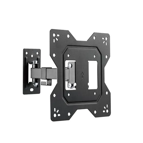 conecto TV Wandhalterung, universelle Halterung neig- und schwenkbar, max. VESA 200x200 mm, passend für 23-43 Zoll Flachbild- und Curved-Fernseher bis 30 kg, schwarz