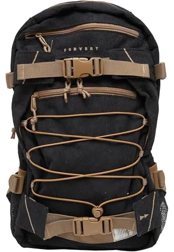 Forvert Cord Louis Backpack - Wanderrucksack mit gepolstertem Rückenteil, ideal für Outdoor-Abenteuer. 3 Fächer mit Reißverschluss bieten viel Stauraum und Organisation.