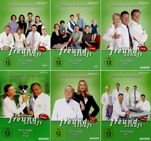 In aller Freundschaft-Komplette Staffel 11.1+13.1+14.1+15.2+17.2+18.1   | 34-DVD