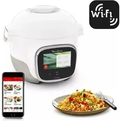 MOULINEX Cookeo Touch Mini 3L - Smart Hochdruck-Multikocher für 2 Personen, 100 Rezepte und WLAN-Verbindung für einfache Kochanleitungen