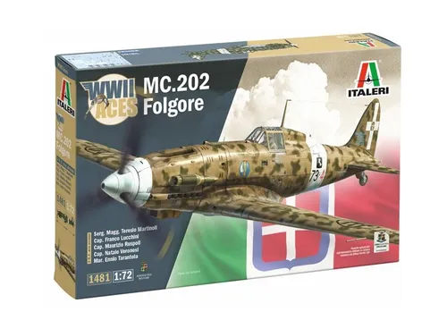 1:72 ITALERI Mc.202 Folgore Aces Kit IT1481 Modellbau von Italeri