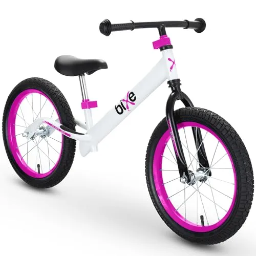 Bixe 16 Zoll Kinder Laufrad - Balance Bike für Jungen und Mädchen - Kinderfahrzeuge: Ideal für 5- bis 9-Jährige, fördert das Gleichgewicht und Selbstvertrauen beim Fahren. Robuste Bauweise und einfacher Aufbau für sorgloses Vergnügen.