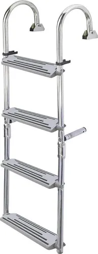 Nuova Rade Edelstahl Klappleiter Silber 2+2 Steps Silber 2+2 Steps