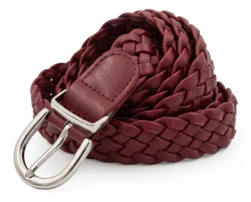 styleBREAKER schmaler Flechtgürtel (1-St) in rot von styleBREAKER