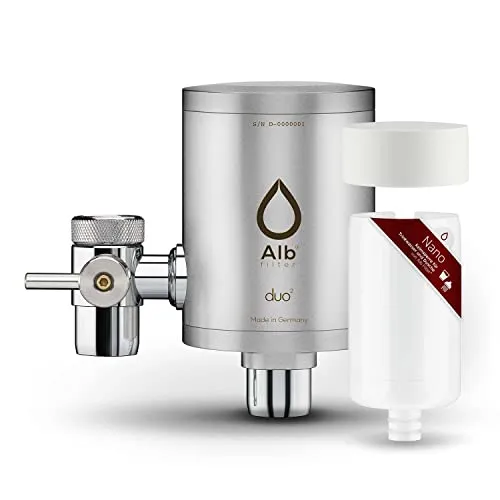 Alb Filter Duo Nano Edelstahl Trinkwasserfilter – Hochwertiger Wasserfilter für reines Trinkwasser - Genießen Sie jederzeit frisches Trinkwasser direkt aus dem Wasserhahn. Der Duo Nano filtert zuverlässig unerwünschte Partikel und sorgt für sicheres Wasser für die ganze Familie. Einfach zu installieren und pflegeleicht im Edelstahl-Design.