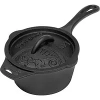 Petromax Kasserolle KR1 mit Deckel - Grillzubehör für perfekte Gerichte, gusseiserne Kasserolle mit Aroma-Profil für intensiven Geschmack und gleichmäßige Ergebnisse.