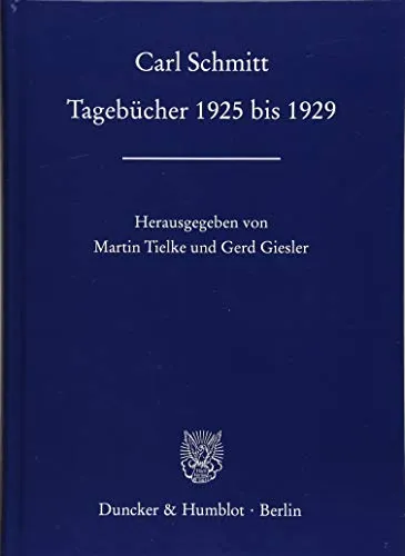 Produktbild Tagebücher 1925 bis 1929. Hrsg. von Martin Tielke / Gerd Giesler.