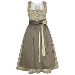Alpenfee Dirndl ''Elisa'' in Grün - 44 in beige von Alpenfee