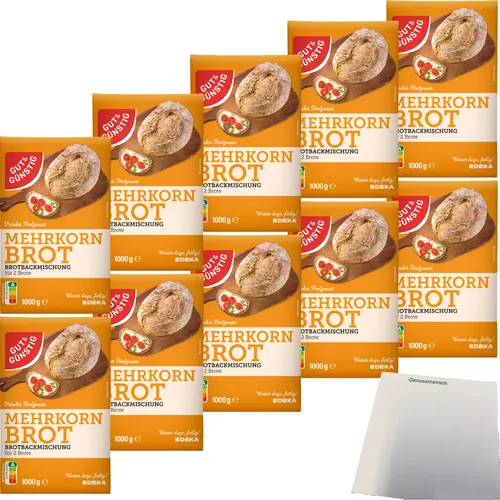 Gut&Günstig Brotbackmischung Mehrkornbrot VPE 10x1000g Packung usy Block
