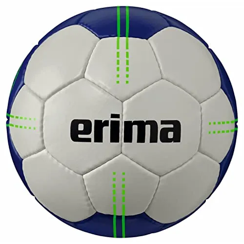 Erima Handball Pure Grip No. 1 New Navy/Cool Grey 3 - Handball für Profis, mit weichem, griffigem Obermaterial für perfektes Ballgefühl und optimaler Harzverwendung. Langlebig und formstabil für präzise Flugbahnen.