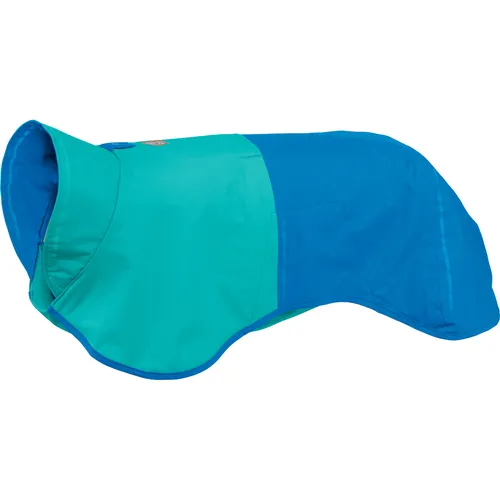 RUFFWEAR Sun Shower Regenponcho für Hunde, XX-Small, Blue Dusk - Regenjacke für Hunde, ideal für aktive Abenteuer, wasserfest und atmungsaktiv. Mit reflektierendem Saum für Sicherheit und einfacher An- und Ausziehfunktion.
