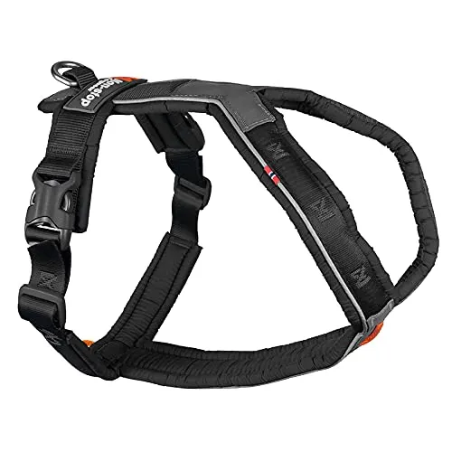 Non-stop dogwear LINE HARNESS 5.0 |214| Führ- und Alltagsgeschirr schwarz, Größe: G 2 - Weiteres Autozubehör: Ergonomisches Hundegeschirr mit drei Befestigungspunkten für maximale Bewegungsfreiheit und Sicherheit beim Wandern und im Alltag.