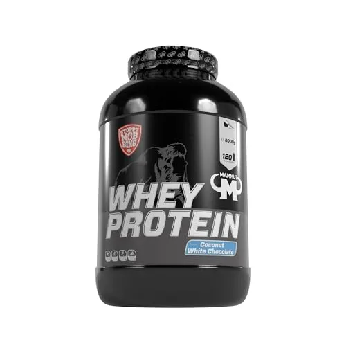 MM Whey Protein Coconut White Chocolate 3000 g in schwarz von Mammut Nutrition