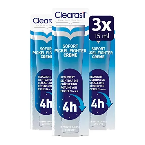 Clearasil Sofort Pickel Fighter Creme 3 x 15ml Multi-Pack von Clearasil