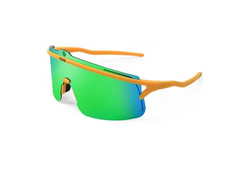 YEAZ Sportbrille SUNSHADE Black/Silver - Brillen für Sportler: Ultraleichte, langlebige Sportbrille mit polarisierten Gläsern für HD-Sicht und 100 % UV-Schutz. Ideal für alle Outdoor-Aktivitäten!