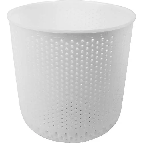 Browin 411314 Große, weiße Runde Käseform mit den Abmessungen 16 x 16 x 16,5 cm für 1 kg Käse für hausgemachte Labkäse, 1000 g, für 1000 g