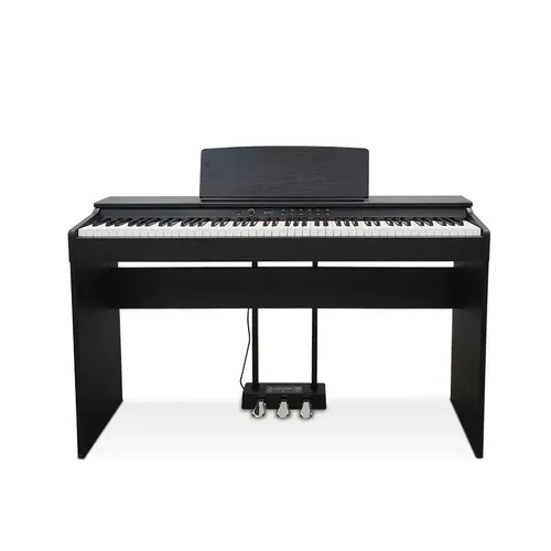 Digitales Klavier Piano Heimklavier 88 Tasten Schwarz - Hochwertiges digitales Klavier mit 88 Tasten und 3 Pedalen. Ideal für Musiker, die Flexibilität suchen: Aufnahme, Bluetooth und MIDI-Funktion für kreative Freiheit.
