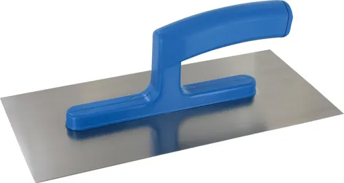 Glättekelle aus Edelstahl mit Kunststoffgriff 130 x 280 mm