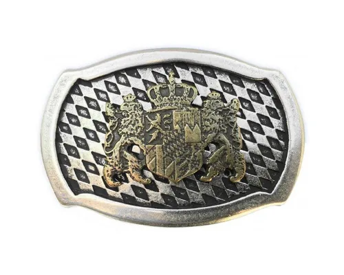 BELTINGER Gürtelschnalle Löwen mit Wappen von BELTINGER