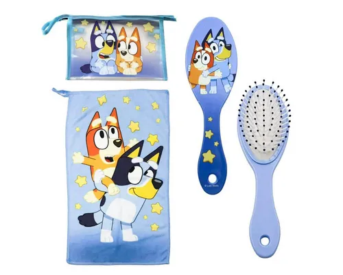 Cerda Haarbürsten-Set Bluey Accessoires-Set Kamm & Styling-Zubehör Tasche für Mädchen