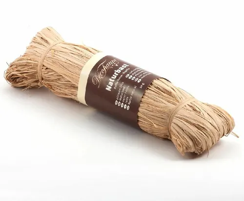 Naturbast natur, 100cm - Bastel Schnur Bast Bastschnur Dekoschnur