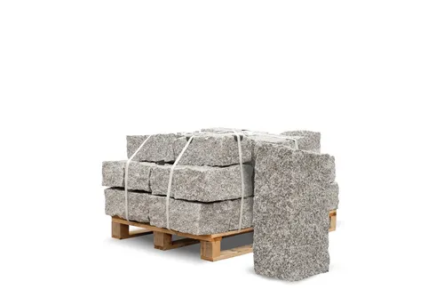 Granit Mauersteine Randsteine 40x20x20cm in grau von Galamio