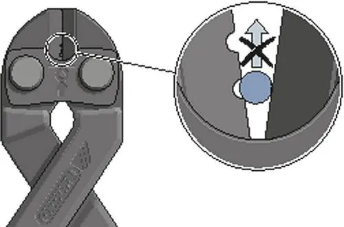 GEDORE Einhand-Bolzenschneider 8340-200 JL - Bolzenschneider für Drähte bis 6,0 mm, ideal für präzises Schneiden mit minimalem Kraftaufwand dank optimalem Hebelmechanismus.