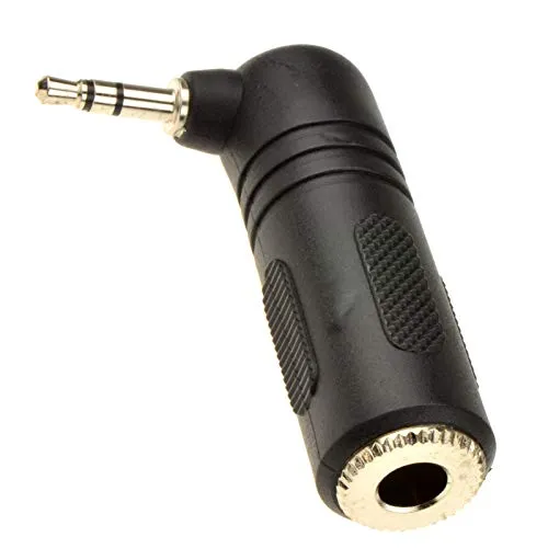 6,35 mm Klinkenstecker Buchse Zum Rechts abgewinkelt 3,5 mm Stereo Klinkenstecker Stecker Adapter