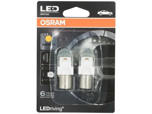 Osram 1557YE-02B LEDriving Premium Signal and Interior lamps, P21/5W lamp base,