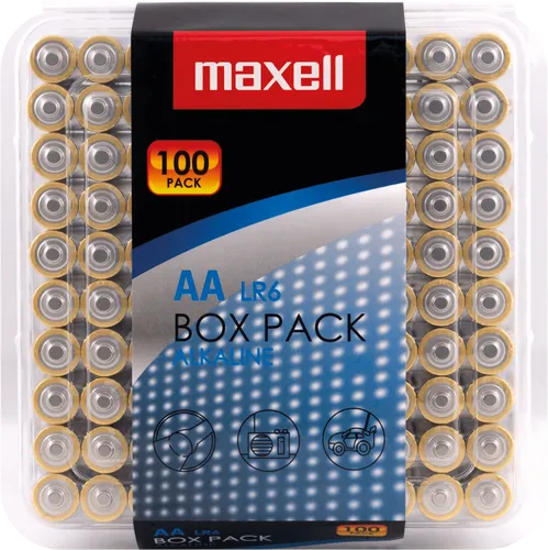 MAXELL AA 100X - Alkaline Batterie, AA (Mignon), 100er-Pack