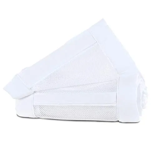 babybay Nestchen Mesh-Piqué / Bettumrandung für Beistellbett / Stoßschutz für Baby Bett, passend für Modell Maxi, Boxspring, Comfort und Comfort Plus, weiß